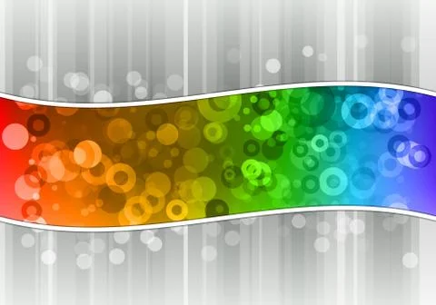 Rainbow wave Stock Illustration