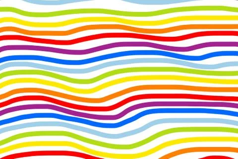 Rainbow waves background Stock Illustration