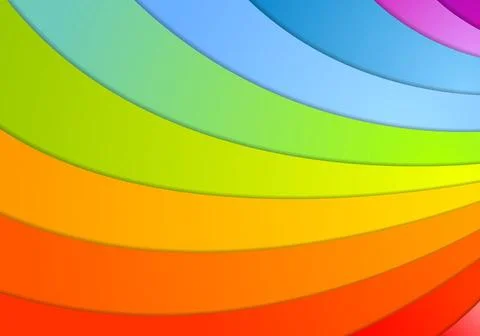 Rainbow waves background Rainbow waves background. Vector illustration Cop... 写真素材
