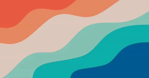 Rainbow waves creative background looping animation video Stock Footage 173768019