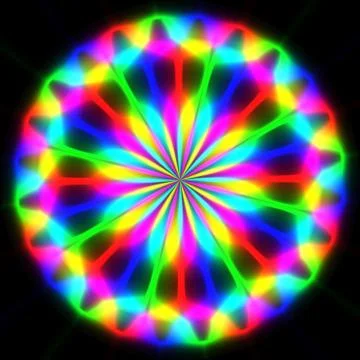 Rainbow waves generated texture Stock Illustration