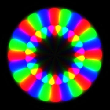 Rainbow waves generated texture Stock Illustration