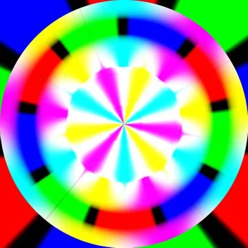 Rainbow waves generated texture Stock Illustration