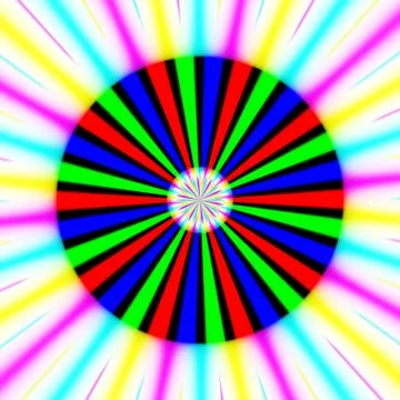 Rainbow waves generated texture Stock Illustration