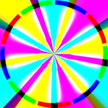 Rainbow waves generated texture Stock Illustration