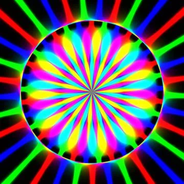 Rainbow waves generated texture Stock Illustration