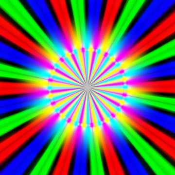 Rainbow waves generated texture Stock Illustration