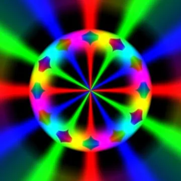 Rainbow waves generated texture Stock Illustration