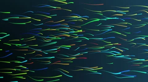 Rainbow Waves HD Stock Footage 11053195