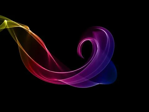 Rainbow waves Stock-Illustration