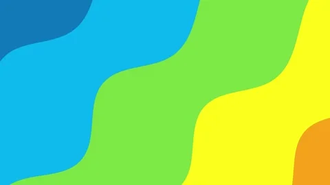 Rainbow Wavy Motion Background Sliding Animation Stock Footage 337068058