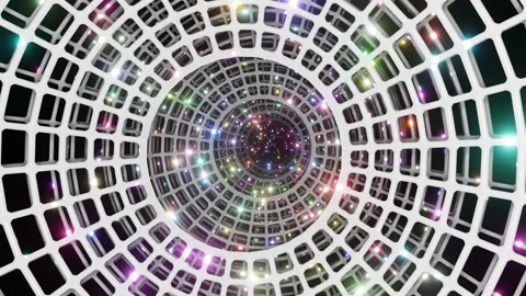 Rainbow Web Tube 4K 库存影片 133620971