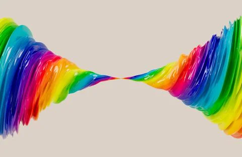 Rainbow Whirling Vortexes Stock Illustration