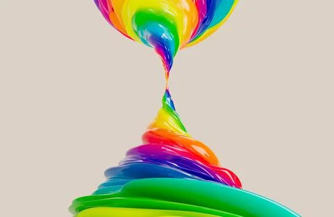 Rainbow Whirling Vortexes Stock Illustration