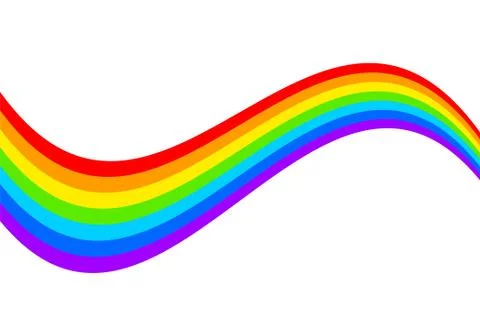 Rainbow on white background Stock Illustration