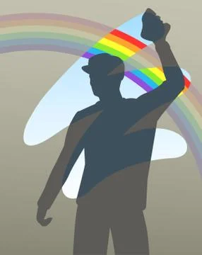 Rainbow wipe Stock-Illustration