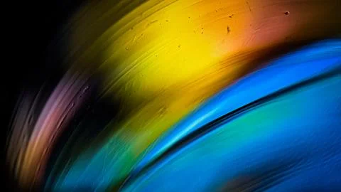 Rainbow Yellow Blue Grainy Flow Stock Photos
