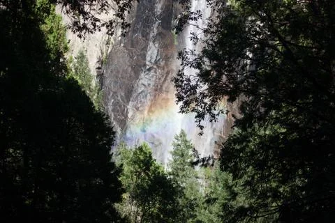 Rainbow in Yosemite Stock Photos