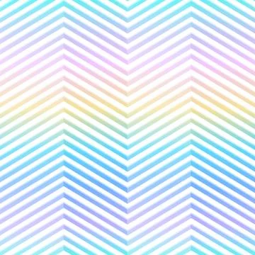 Rainbow zigzag seamless pattern Stock Illustration