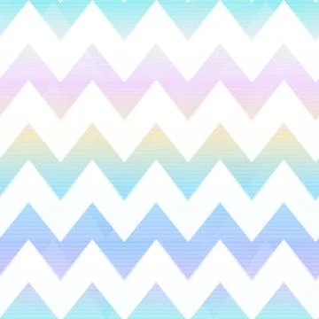 Rainbow zigzag seamless pattern Stock Illustration