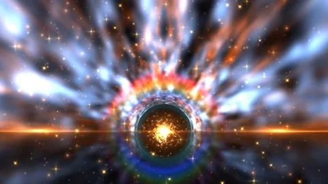 Rainbows Cloud's Movings Motions Backgrounds Animations Stock Footage 303440153