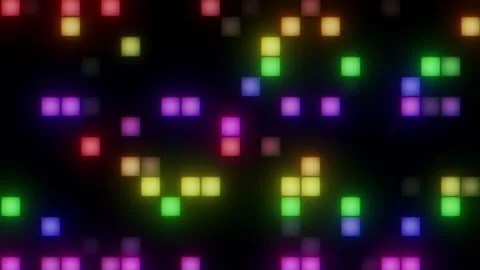 Rainbows Colored LED Lights Video Loop Stock Footage 297744681