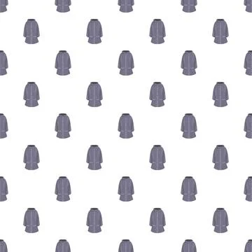 Raincoat clothing pattern repeating on white background Stock Illustration
