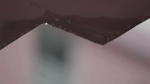 Raindrop below rooftop, heavy rain Stock Footage 242133820