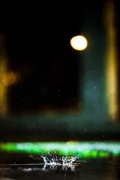 Raindrop in the dark Stock Photos