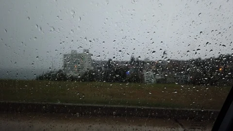 Raindrop on the glass Stock Footage 103354650