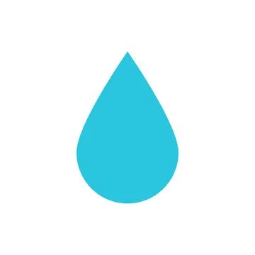 Raindrop, icon, rainy day memory, water drop symbol, aqua droplet Stock Illustration