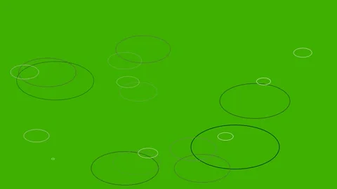 Raindrop ripples spreading on green screen for water overlay 4K Vídeos de archivo 336484733