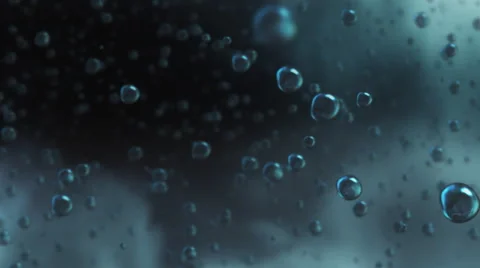 Raindrop series - macro of raindrops falling during the storm. Loop. Stock Footage 44561653