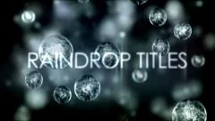 Raindrop Titles Stock After Effects