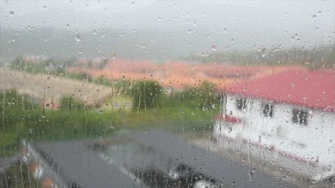 Raindrop on the window Stock Footage 130929073