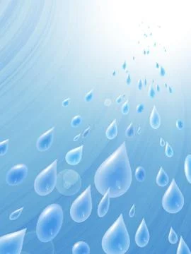Raindrops against the sky Stock Photos