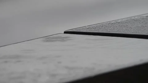 Raindrops on the asphalt Stock Footage 143963890