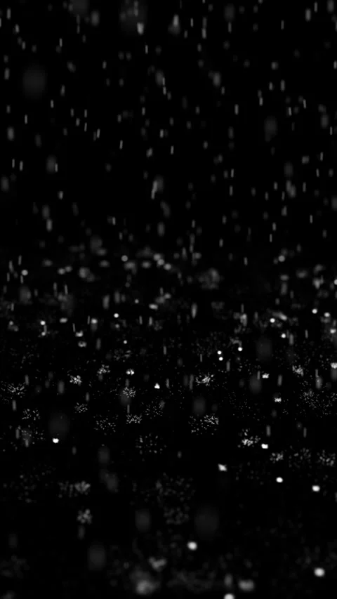 Raindrops bounce off the black background loop vertical animation Stock Footage 344147340