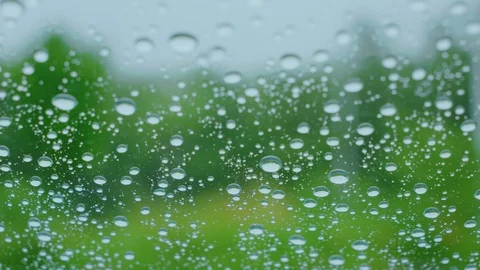 Raindrops on the car window. Stock Footage 100546111