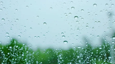 Raindrops on the car window. Stock Footage 100546529