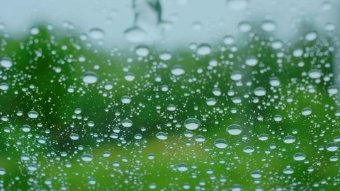 Raindrops on the car window. Stock Footage 100547604