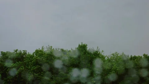 Raindrops on the car window. Stock Footage 100547872