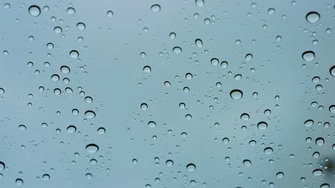 Raindrops on the car window. Stock Footage 100549042