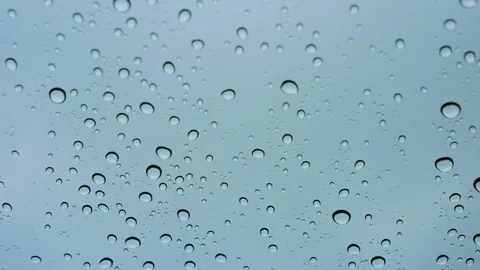 Raindrops on the car window. Stock Footage 100549134