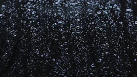 Raindrops On Car Window Stock Footage 118725422