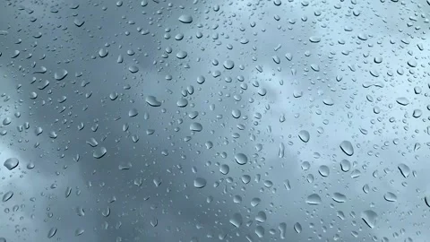 Raindrops on a car window Stock Footage 132113628