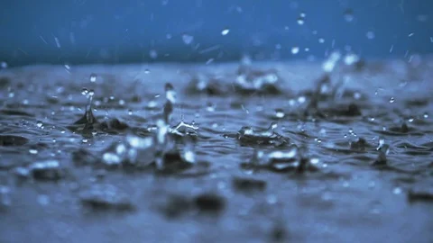 Raindrops close up. Stock Footage 120030214
