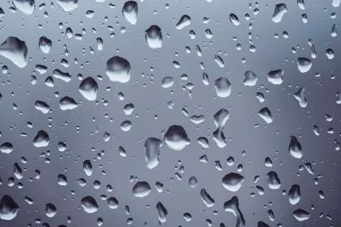 Raindrops close-up Stock Photos