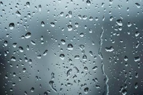 Raindrops close-up Stock Photos