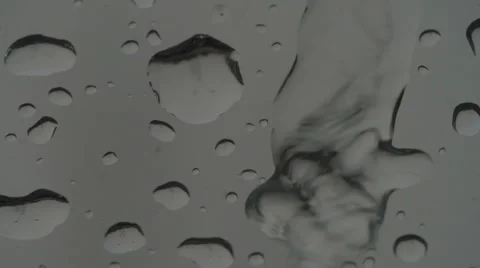 Raindrops closeup water streams by 04 스톡 동영상 52119661